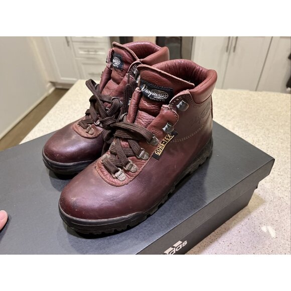 Vtg VASQUE 7936 Skywalk Gore-Tex Hiking Mountaineering Boots Womens Sz 5 M Italy - Picture 4 of 16